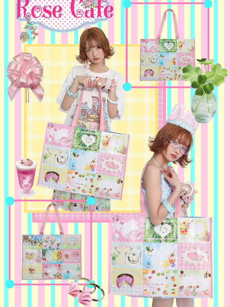 Vintage Printed Woven Handbag Bag【s0000017453】