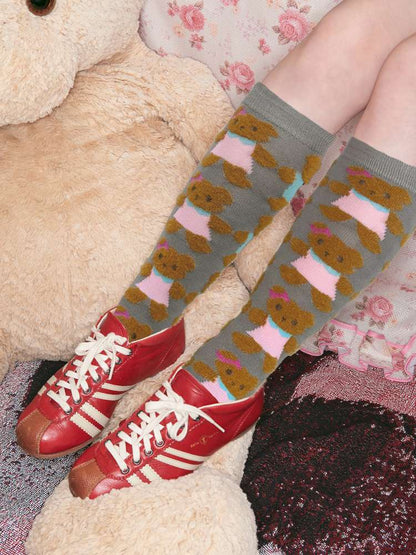 Bear Plush-Style Knit Socks【s0000014513】