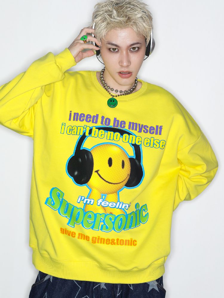 American Casual Street Smiley Loose Pullover [S0000010265]