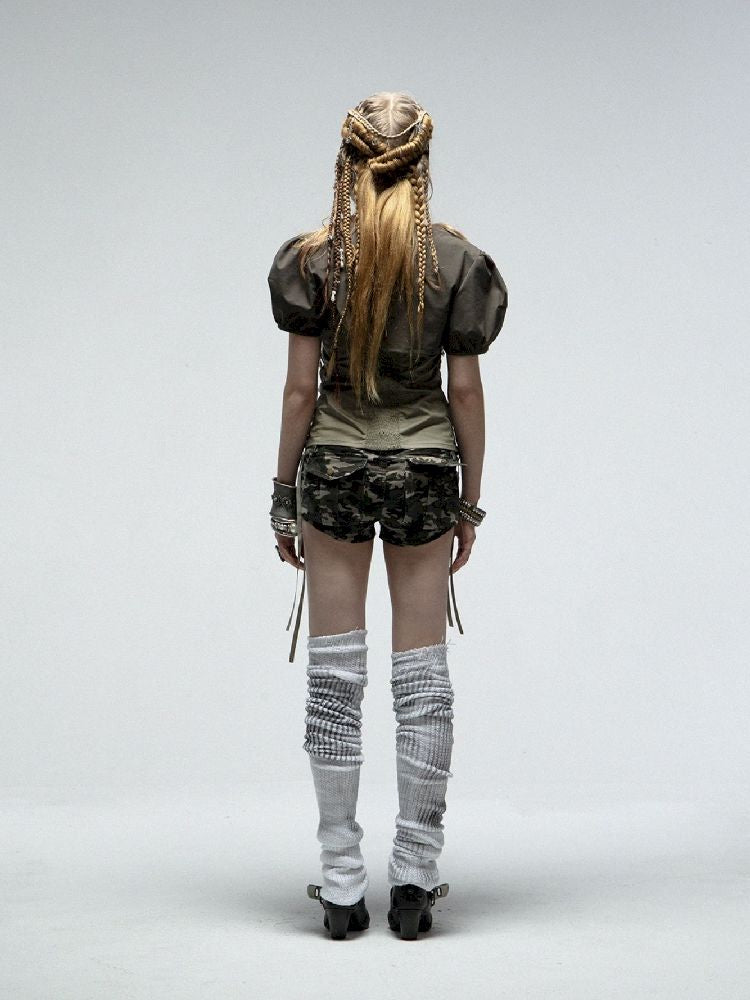 Elastic Slim Halter Blouse【s0000012210】