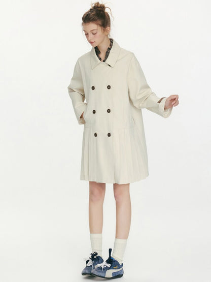 Moonlight Concerto Pleated Coat【s0000015668】
