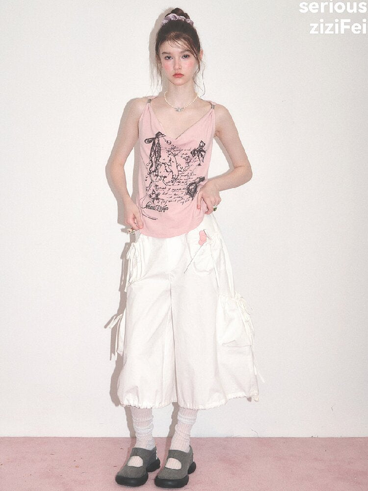 Multi-Pocket Wide-Leg Casual Pants【s0000017672】