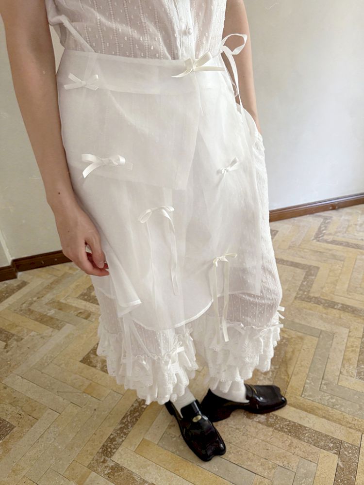 Cute bubble multi-layered lace bows pants【s0000012765】