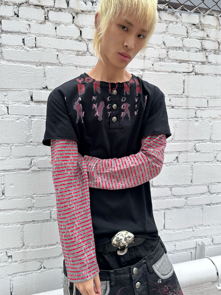 Bloody Mary Jacquard Striped T-Shirt【s0000016965】 – SCULTURE 