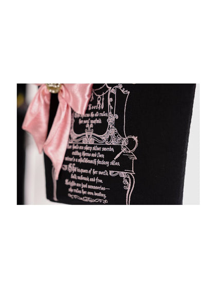 Embroidered Diamond Crown Tote Bag【s0000017142】