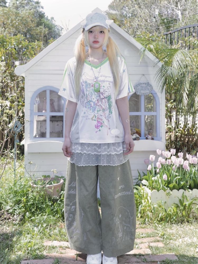 Patchwork Short Sleeve Jersey【s0000012196】