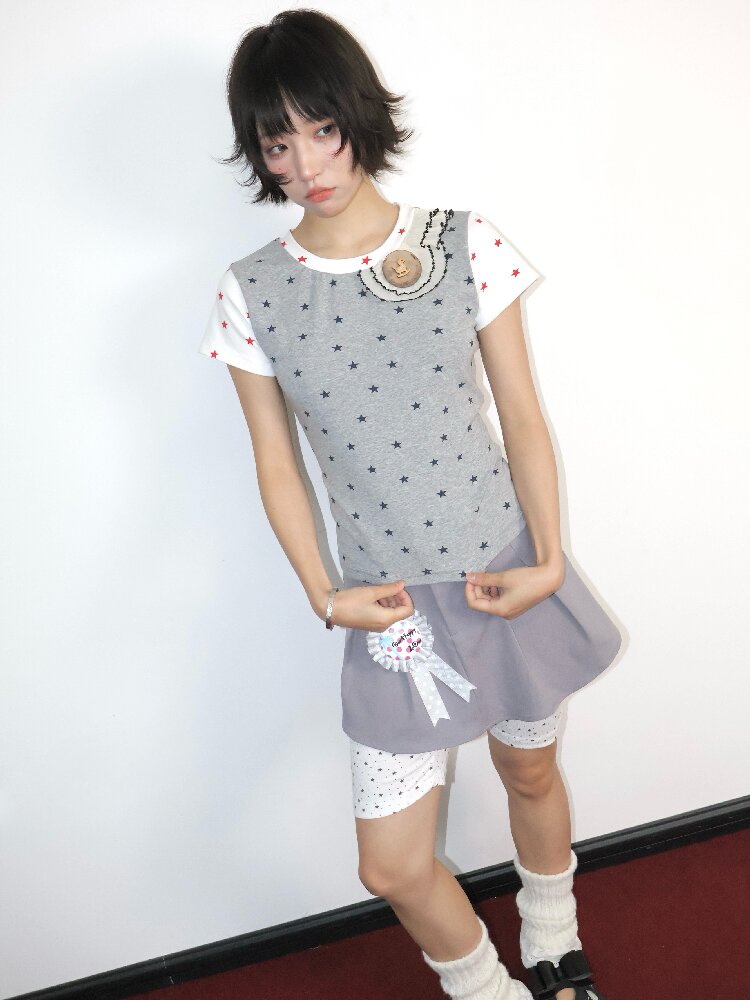 Wooden Pony Star Stretch Short Top【s0000018676】