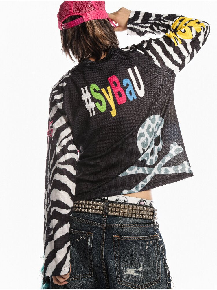 American Flag Skull Long Sleeve【s0000019127】