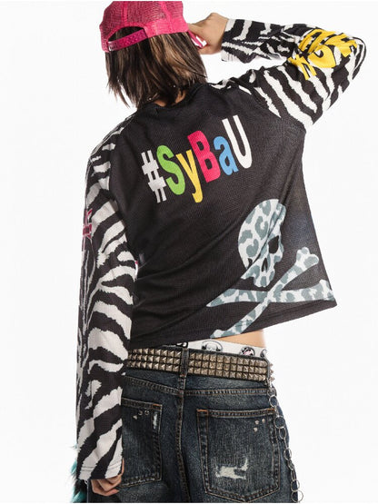 American Flag Skull Long Sleeve【s0000019127】