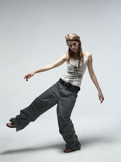 Rhinestone Cross Print Camisole【s0000012205】