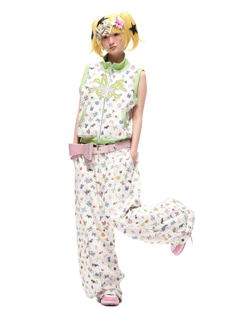 Sticker Printed Vest【s0000012592】