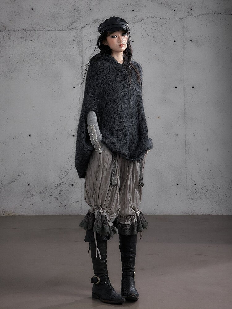 Twisted Knit Wool Cape Jacket【s0000019160】