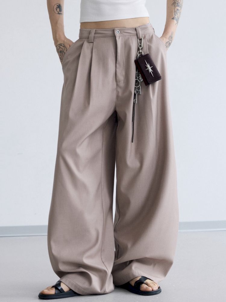 Drape Straight Leg Western Pants【s0000012472】