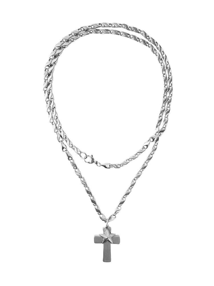 Simple Long Cross Pendant Necklace【s0000018985】