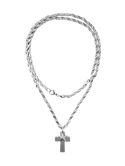 Simple Long Cross Pendant Necklace【s0000018985】