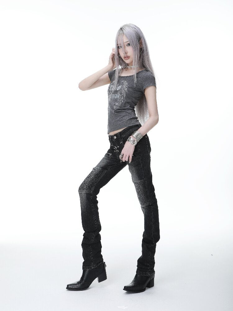 Diamond Wing Stretch Slim T-Shirt【s0000017144】