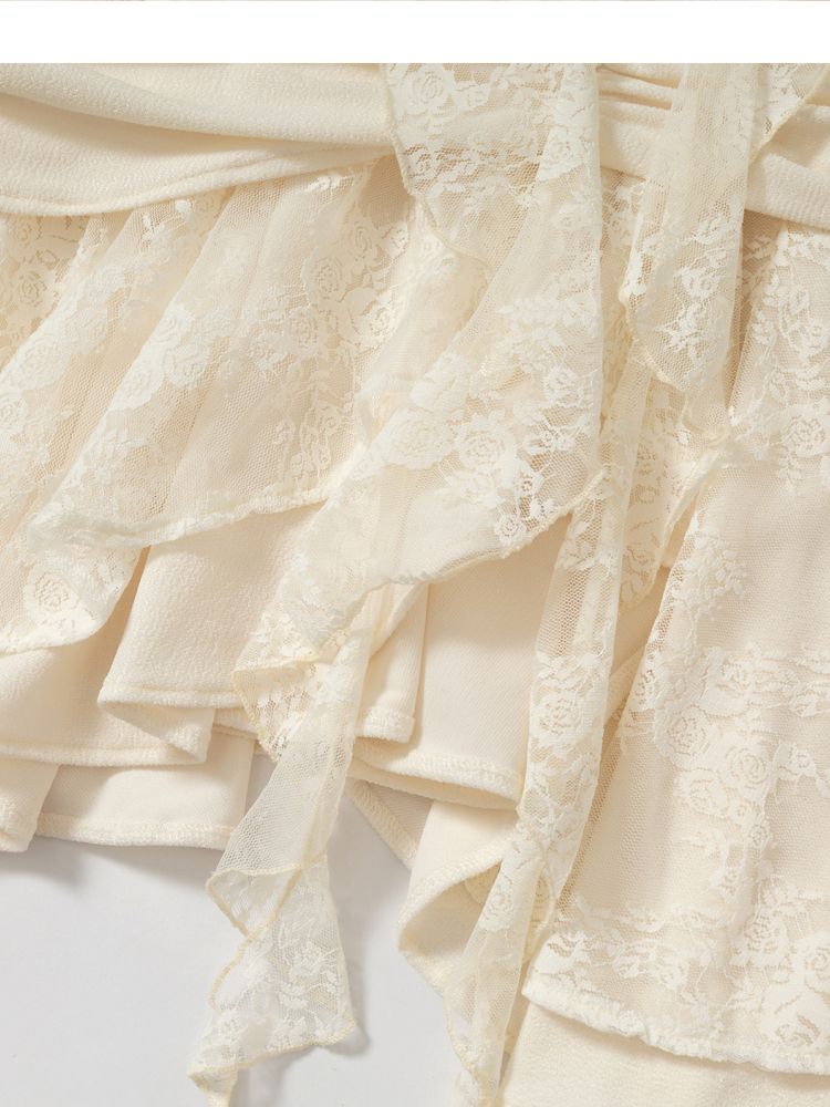 Stacked Neck One-Shoulder Dress【s0000013475】