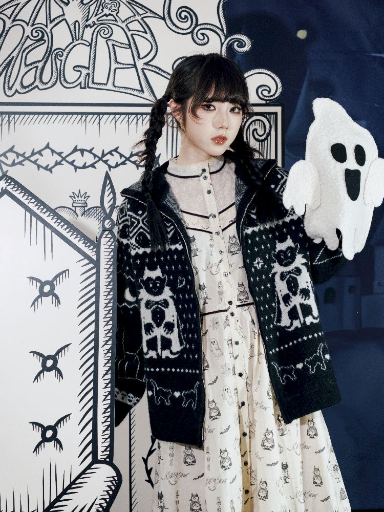 Cat Ears Devil's Tail Cardigan【s0000011559】