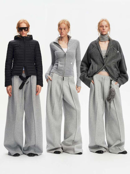 American Scimitar Drape Wide-Leg Slacks【s0000014877】