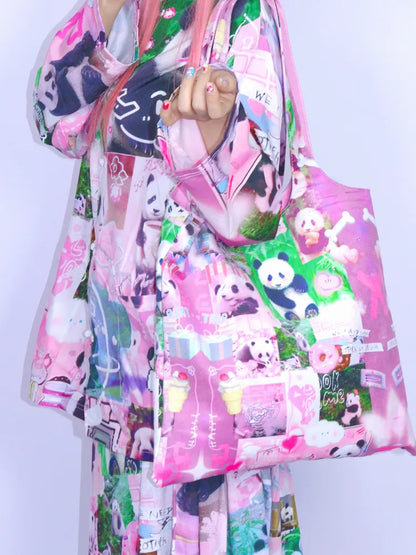 Cute Cartoon Print Shoulder Bag Tote Bag【s0000013980】