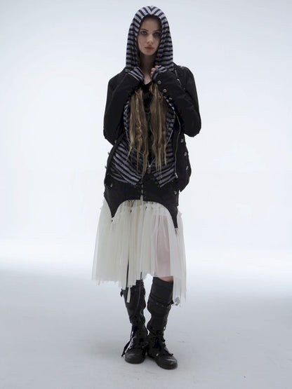 Tulle Pleated Tiered Layered Skirt【s0000013907】