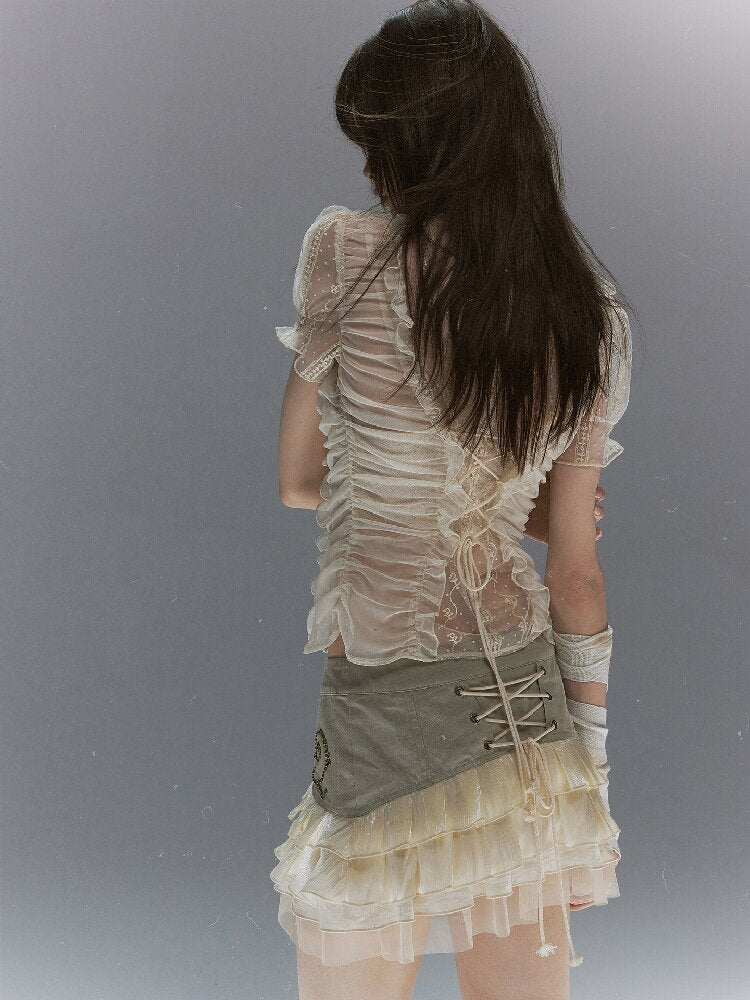Tale Of The Vine Twill Cake Skirt【s0000017047】