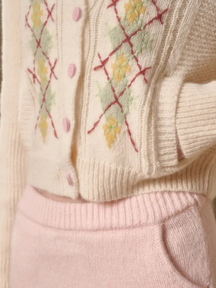 Knit Cardigan Skirt Set【s0000014332】