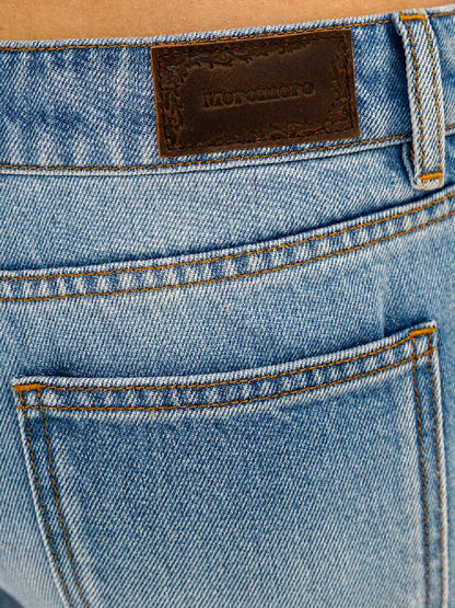 Lyocell Acetic Acid Bootcut Jeans【s0000016423】