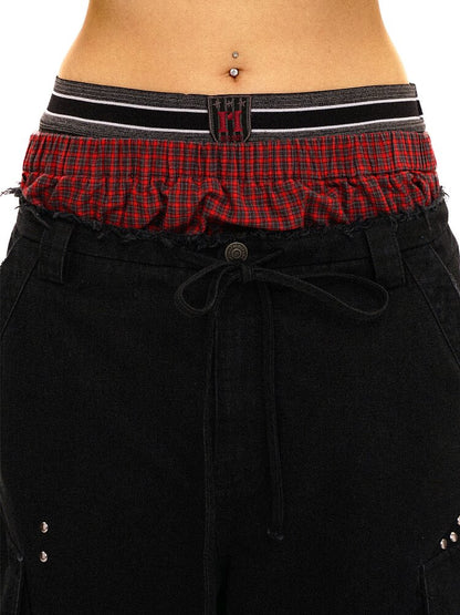 College Bandeau Suspender Pants【s0000016438】