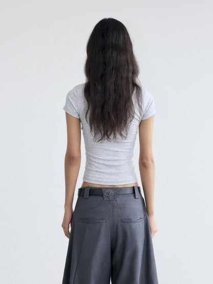 Overlay Slim short T-shirt【s0000012478】