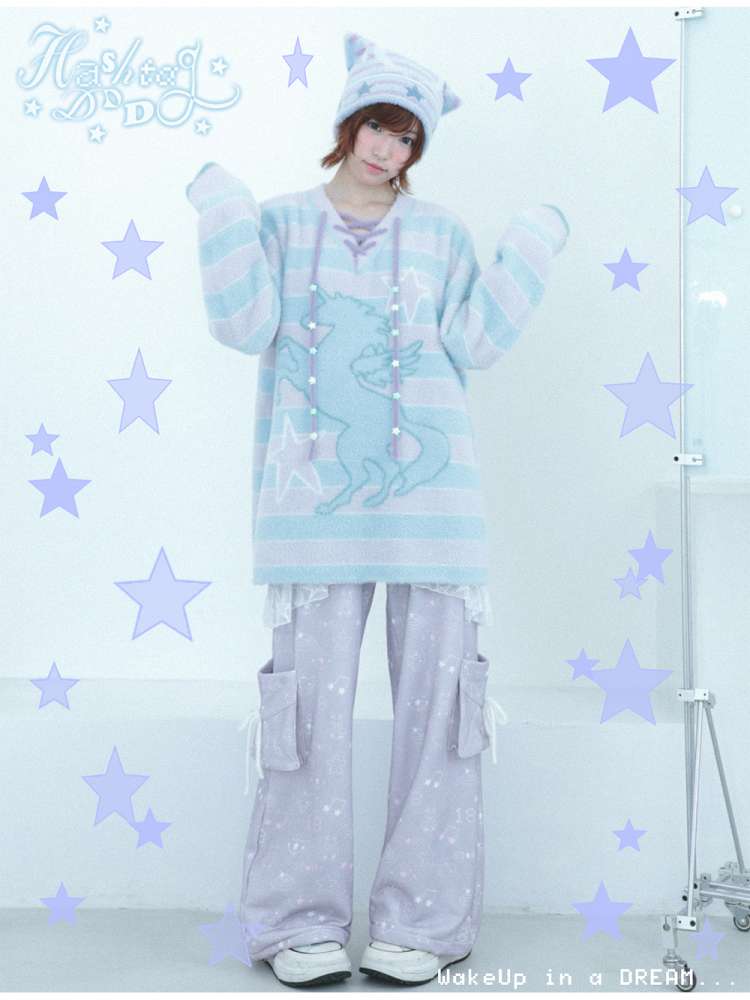 Dream Core Lace Straight Sweatpants【s0000014695】