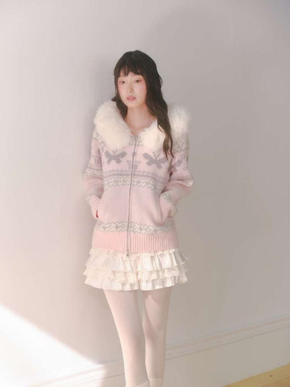 Long-Sleeve Knit Cardigan【s0000014609】