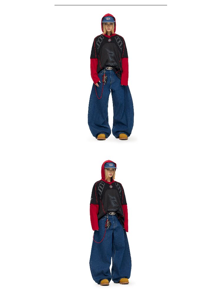 Aged Machete Wide Leg Jeans【s0000011699】