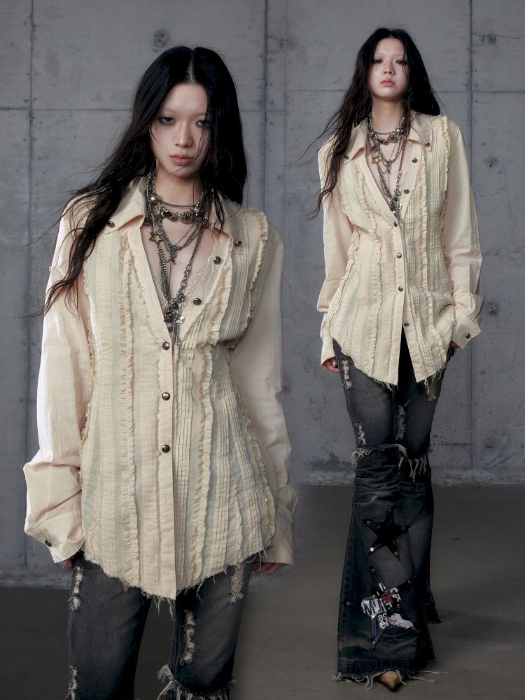 Scrappy Sunscreen Long Sleeve Shirt【s0000013470】