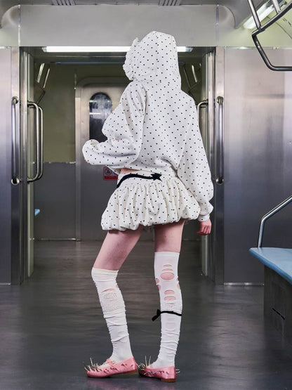 Cat Tail Embroidered Pumpkin Skirt【s0000014423】