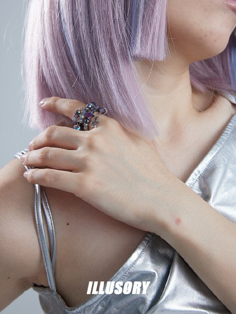 High-End Multi-Layer Star Beaded Ring【s0000018810】