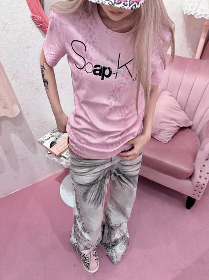 Millennium Silver Foil Leopard Tee【s0000018262】