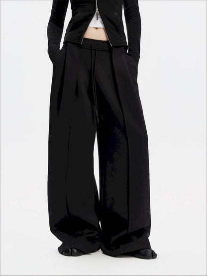 American Scimitar Drape Wide-Leg Slacks【s0000014877】