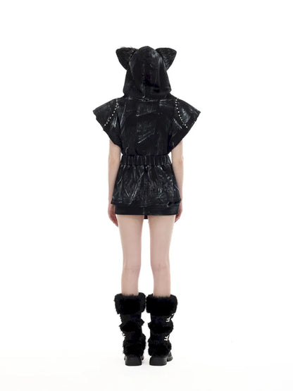 Punk Layered Zipper Y2K Mini Skirt【s0000014015】