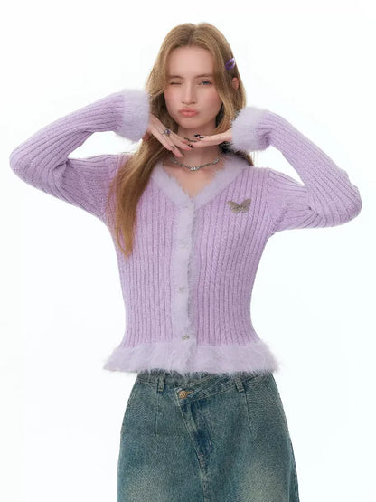 V-Neck 니트 스웨터 가디건 [S0000011493]