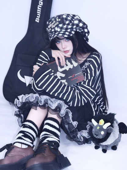 Oreo Stacked Knitted Sock Covers【s0000014621】