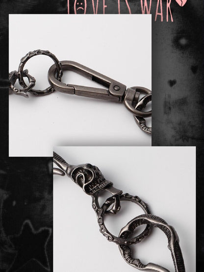 Retro Skull Lock Heavy Punk Chain【s0000018969】