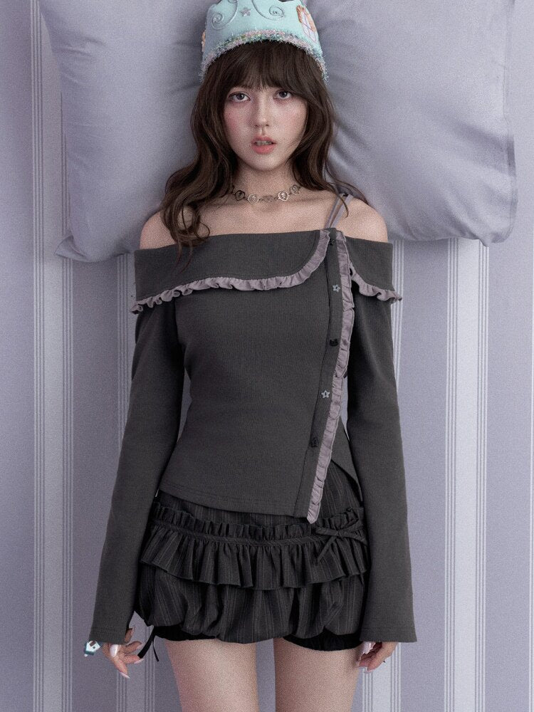 Souffle Double Waist Skirt Pants【s0000017866】
