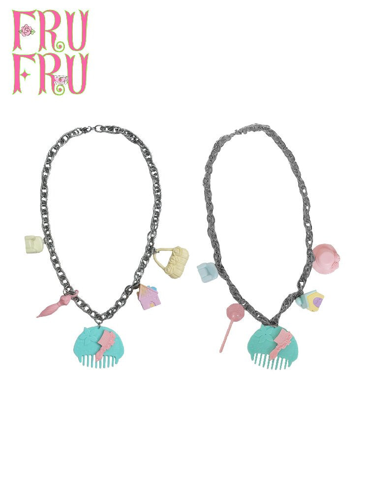 DIY Comb Adjustable Y2K Necklace【s0000017767】