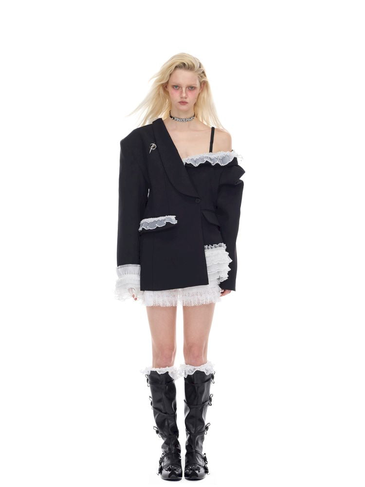 Sexy silhouette punk ballet suit【s0000012983】