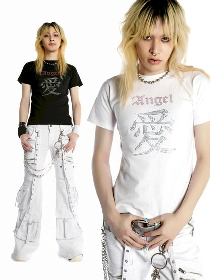 Positive Shoulder Slim T-shirt【s0000012456】