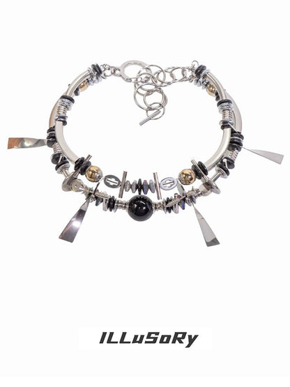 Futuristic Mechanical Choker Clavicle Chain【s0000018865】