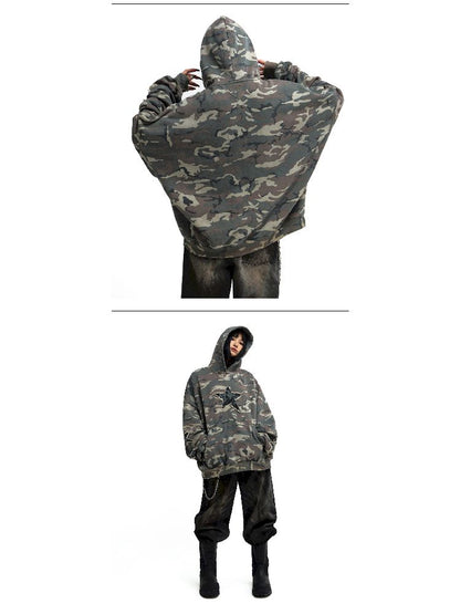 Camouflage Hooded Sweatshirt【s0000011694】
