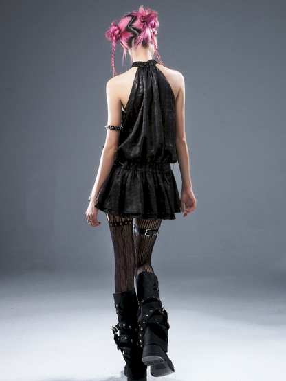 Off-the-shoulder slimming short skirt dress【s0000012938】