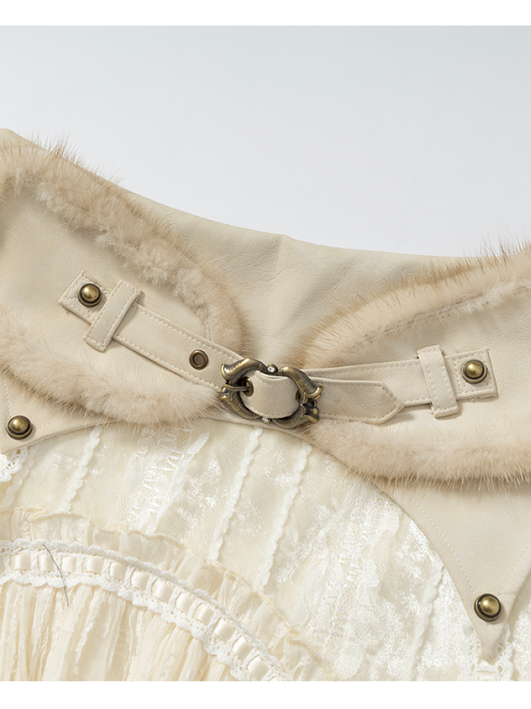 Vintage Lace Irregular Velvet Skirt【s0000014930】